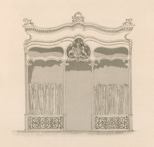 Shop Front in the French Louis XIV Style for Messrs Sangster, Umbrella and Stick Merchants, Regent Street, London by Nathaniel Whittock