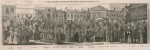The Lord Mayor receiving Her Majesty at Temple Bar by Nathaniel Whittock