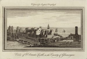 St Donats Castle by Nathaniel and Samuel Buck