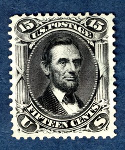 15c Abraham Lincoln Re-issue Single by National Bank Note Company