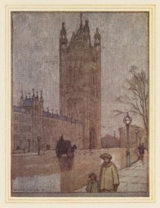 The Victoria Tower, House of Lords by Nelson Dawson