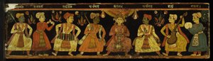Book cover from a manuscript of a theatrical text by Nepalese School