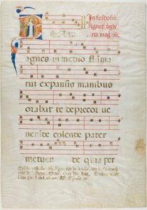 Saint Agnes in a Historiated Initial 