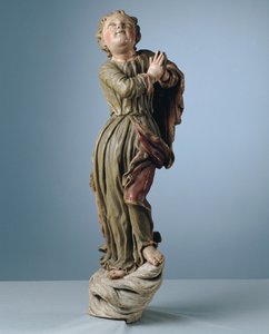 Child in Prayer, Floating on Clouds