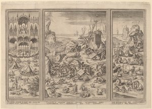 The Last Judgment Triptych by Netherlandish 16th Century after Hieronymus Bosch, Hieronymus Cock