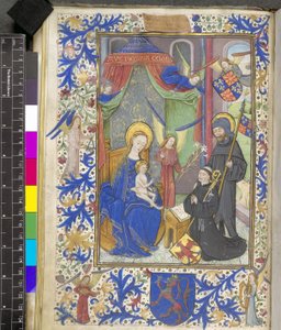 Virgin of the Lily with the patron Willem van Bossunt, from the Ghent Missal by Netherlandish School