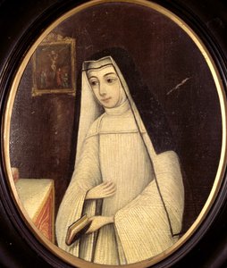 Frances Justina Huddleston in the habit of a nun of the order of Augustinian Canonesses at the English Convent in Bruges