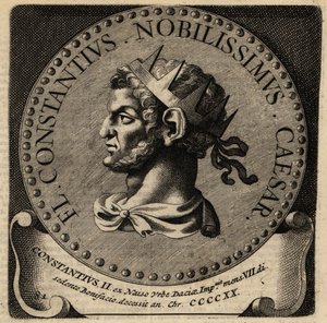 Portrait of Roman Emperor Constantius II by Netherlandish School