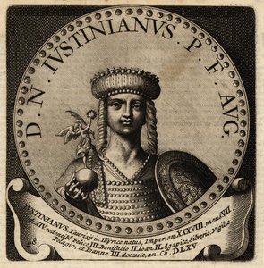 Portrait of Roman Emperor Justinian I by Netherlandish School