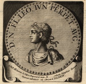 Portrait of Roman Emperor Leo II