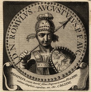 Portrait of Roman Emperor Romulus Augustulus by Netherlandish School
