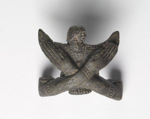 Bronze Mount from a Shawabty Bundle: Crossed Arms, Late 18th to Early 19th Dynasty, c.1336-1256 BC by New Kingdom Egyptian