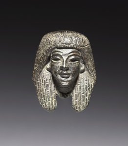 Bronze mount from a Shawabty Bundle: Head, Late 18th to Early 19th Dynasty, c.1336-1256 BC