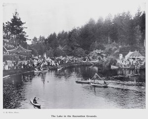 New Plymouth, New Zealand: The Lake in the Recreation Grounds by New Zealand Photographer
