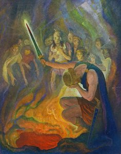 Odysseus in the Land of the Dead by Newell Convers Wyeth