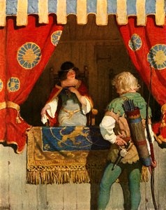 Robin Meets Maid Marian by Newell Convers Wyeth