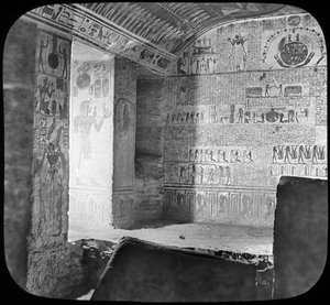 Sarcophagus and Burial Chamber of Rameses VI, Valley of the Kings, Egypt