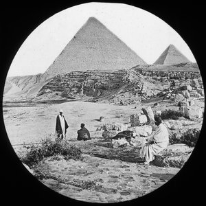 The Great Pyramids, Giza, Egypt, c. 1890