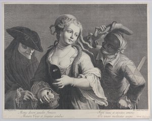 Three Half-length Figures from a Venetian Carnival