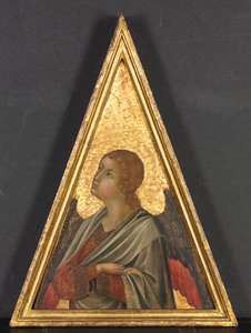 Pinnacle with Angel Pair by Niccolò di Segna