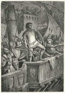 Crusaders Attacking Constantinople on the Fourth Crusade by Niccolo Sanesi