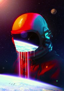 Astronaut Earthscape Flow
