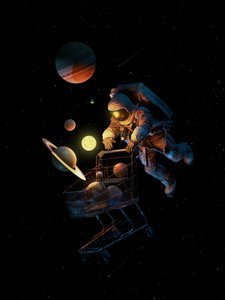 Astronaut Space Shopping