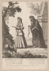 Young Roman Girl Going for a Walk, 1648-1700 by Nicholas Boucquet