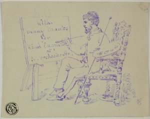 Artist Seated at Easel