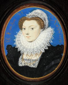 Unknown Woman with a Lace Cap by Nicholas Hilliard