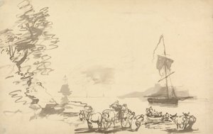 Shore Study by Nicholas Pocock