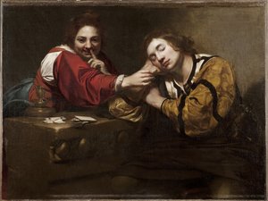 Fortune Telling Scene (Sleeper Awakened by a Young Woman)