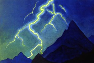 Call of the Heaven, Lightning by Nicholas Roerich