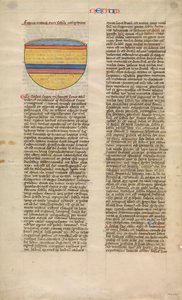 Brazen Sea, One of Six Illustrated Leaves from the Postilla Litteralis, ca. 1360-1380 by Nicholas of Lyra