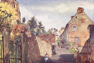 An Approach to the Abbey, Mont St Michel by Nico Jungmann