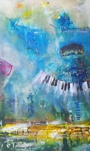 Abstract Piano Melody