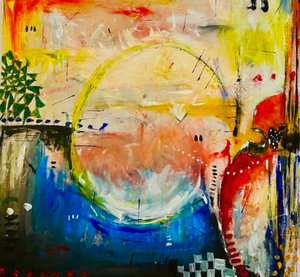 Vibrant Abstract Circle