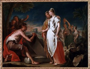 Meeting of Jacob and Rachel by Nicolò Grassi