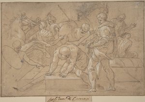 Historical Scene Composition Study for Chapelle de Guise, 16th Century
