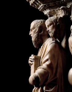Gothic Art: A Prophet with a Book (detail)