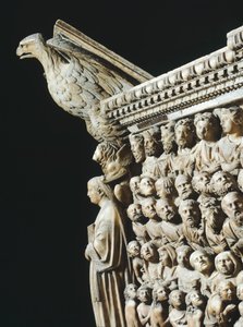 Pergamon or Pulpit (detail), Siena Cathedral, Tuscany by Nicola Pisano