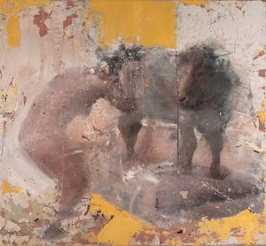 Woman with yellow bull, 2018