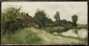 Near Breukelen on the Vecht by Nicolaas Bastert