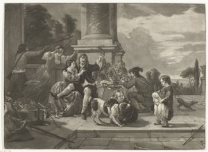 Merry Company on a Terrace