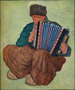 A Volendam Musician by Nicolaas Wilhelm Jungmann
