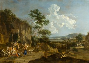 Italian Landscape (or Labourer Lunching)