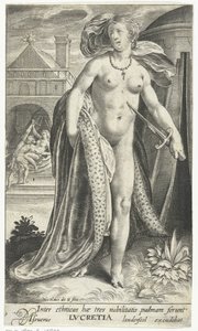Lucretia with Dagger Against Her Chest