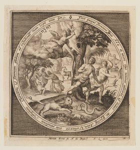 The Expulsion, from The Creation to the Expulsion from Paradise by Nicolaes de Bruyn