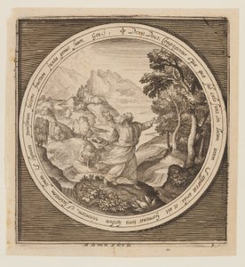 Third Day: The Creation of Land and Vegetation, from The Creation to the Expulsion from Paradise by Nicolaes de Bruyn