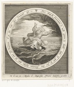 Second Day of Creation: God Separates the Waters into Heaven and Sea by Nicolaes de Bruyn